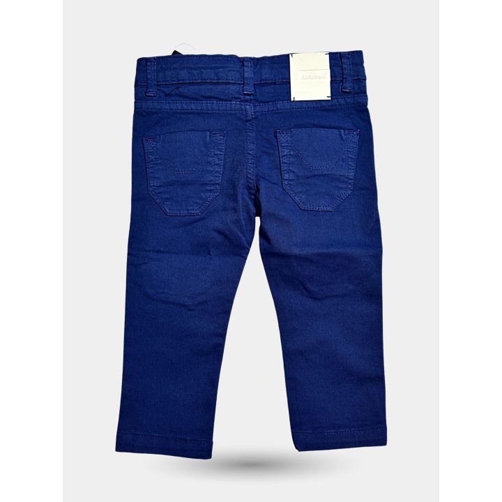 Retro dei pantaloni Jeckerson blu oceano con tasche applicate