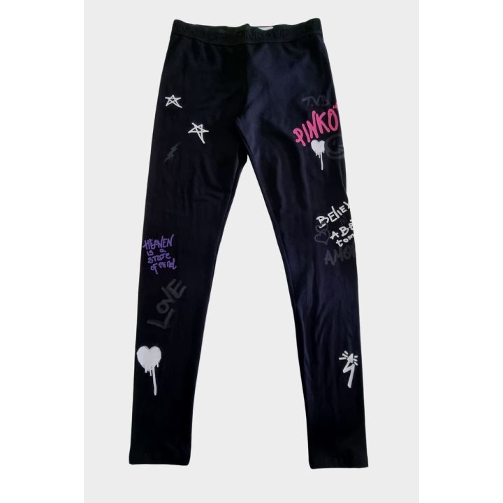 Leggings Pinko Bambine e ragazze Nero