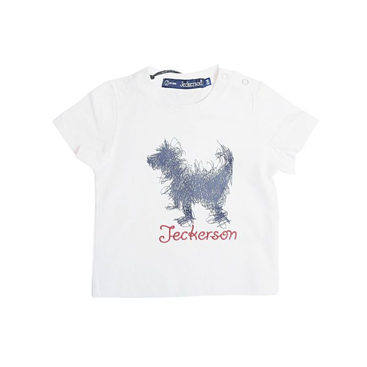 T-shirt Jeckerson Bimbo Bianco
