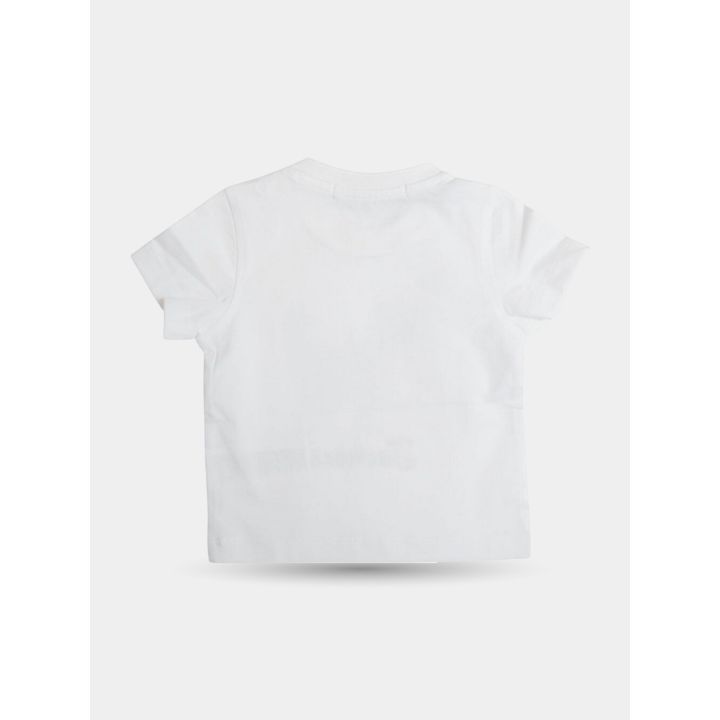 Retro liscio della t-shirt bianca Jeckerson a maniche corte