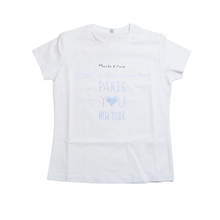 T-shirt Manila Grace Bambine e ragazze Bianco