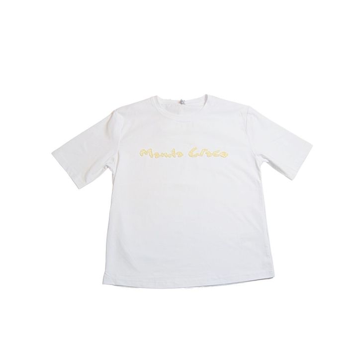 T-shirt Manila Grace Bambine e ragazze Bianco - Primavera/Estate