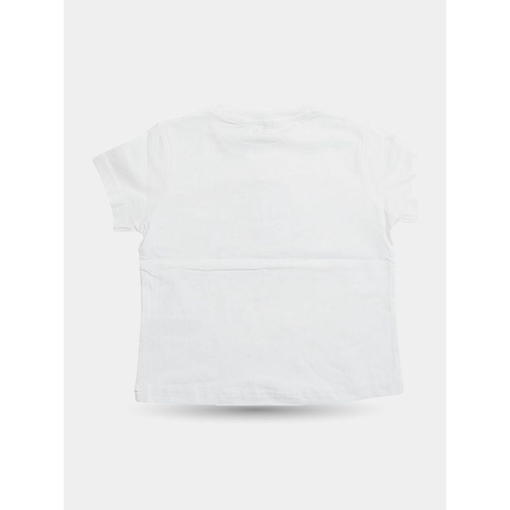 Retro della t-shirt beige Manila Grace a maniche corte