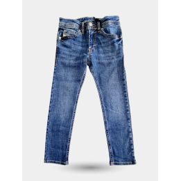 Jeans Diesel blu da ragazzo vista frontale a cinque tasche