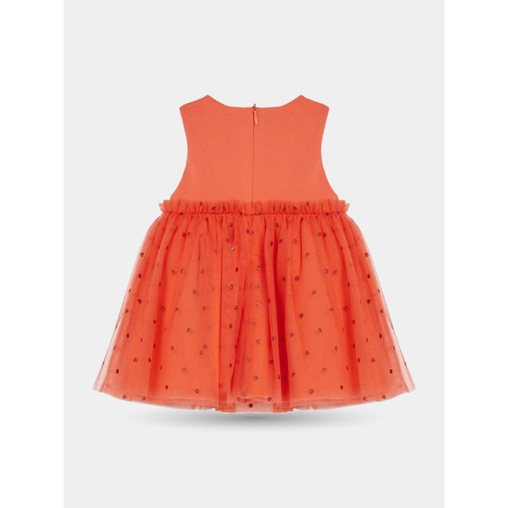 Retro dell'abito Liu Jo rosso con zip e gonna arricciata