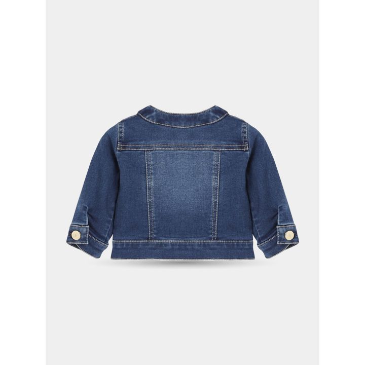Retro della giacca di jeans Liu Jo con sprone e polsini abbottonati