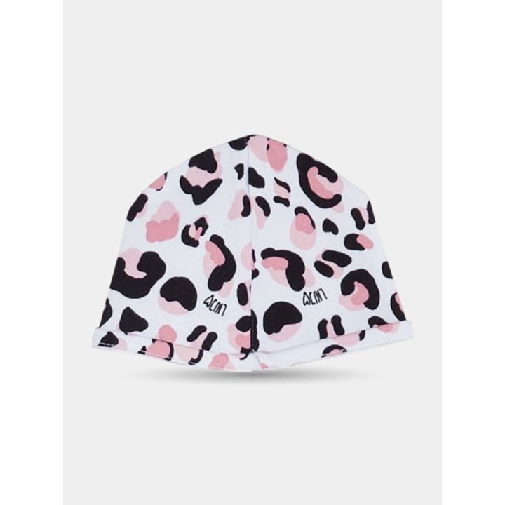 Cappellino Liu Jo maculato rosa e nero del set nascita