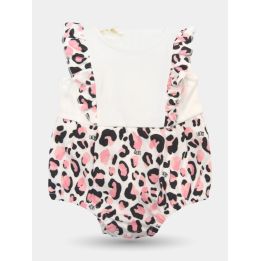 Pagliaccetto Liu Jo smanicato bianco e animalier rosa, vista frontale