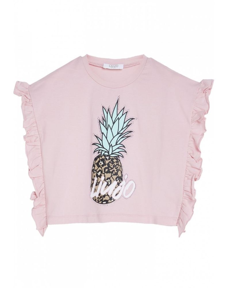 T-shirt Liu Jo Bambine e ragazze Rosa