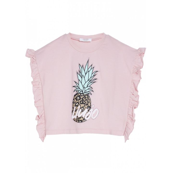 T-shirt Liu Jo Bambine e ragazze Rosa