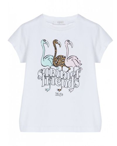 T-shirt Liu Jo Bambine e ragazze Bianco