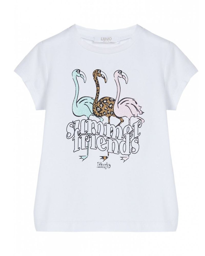 T-shirt Liu Jo Bambine e ragazze Bianco