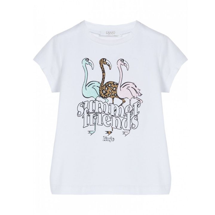 T-shirt Liu Jo Bambine e ragazze Bianco