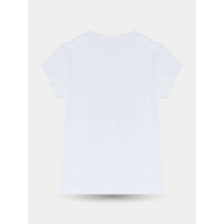 Retro liscio della t-shirt Liu Jo bianca a maniche corte