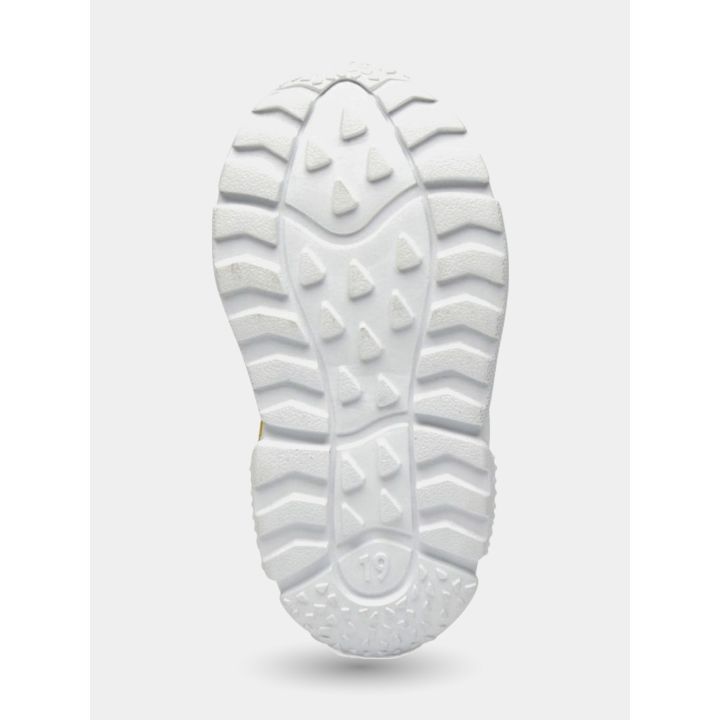 Suola bianca scolpita delle sneakers Falcotto gialle