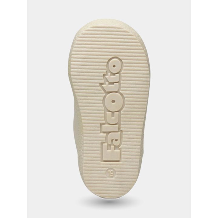 Suola color panna delle sneakers Falcotto bianche