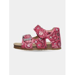Sandali Falcotto fucsia con stampa bandana, vista laterale