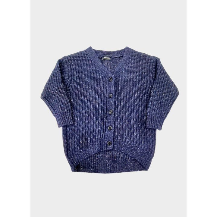 Cardigan Diesel Bambine e ragazze Blu