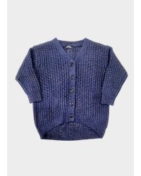 Cardigan Diesel Bambine e ragazze Blu