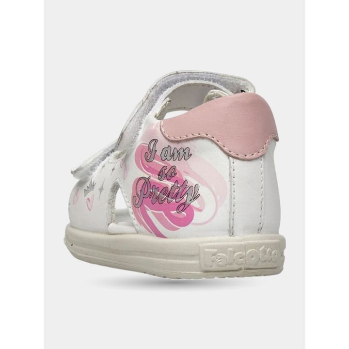 Tallone con talloncino rosa e scritta I am so Pretty visto da dietro