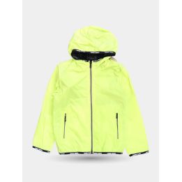 Giacca a vento Ciesse Piumini giallo fluo da bambino vista frontale