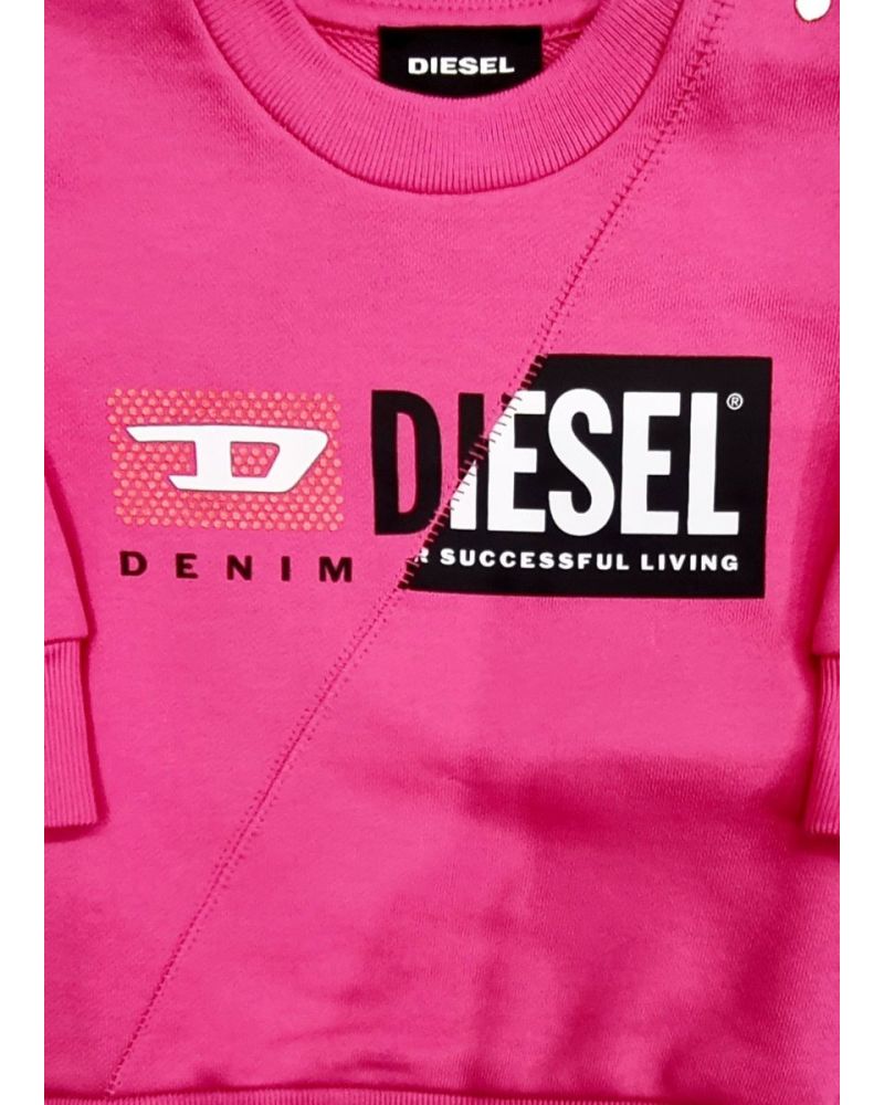 Felpa Diesel Bimba Fucsia - Autunno/Inverno