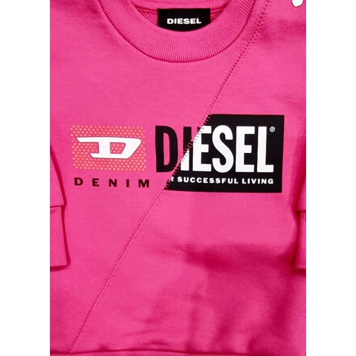 Felpa Diesel Bimba Fucsia - Autunno/Inverno