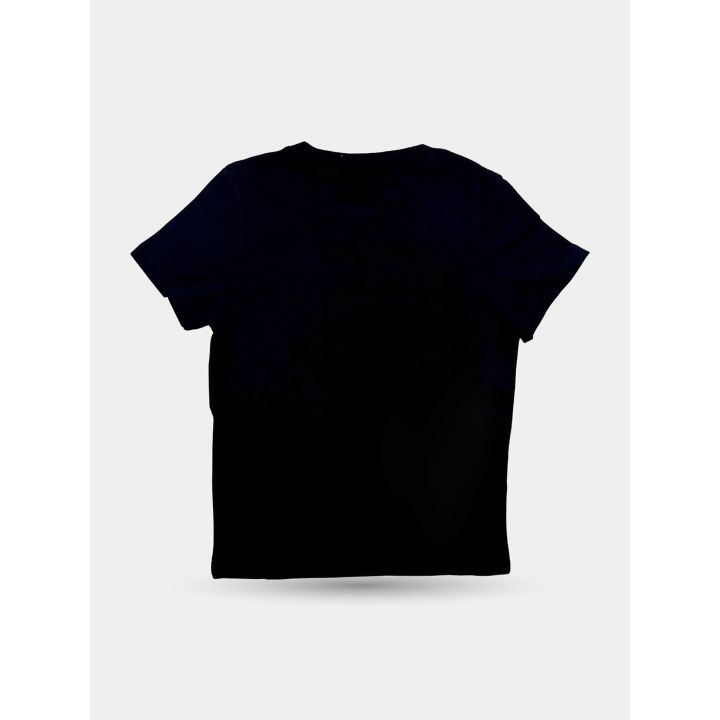 Retro della t-shirt nera Ciesse Piumini in tinta unita