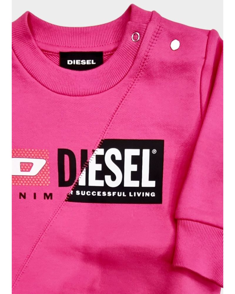 Felpa Diesel Bimba Fucsia - Autunno/Inverno
