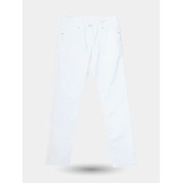 Pantaloni Manila Grace bianchi a cinque tasche, vista frontale