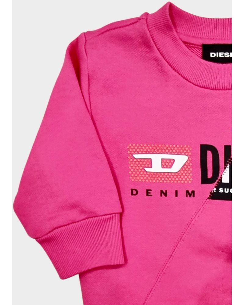 Felpa Diesel Bimba Fucsia - Autunno/Inverno