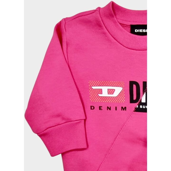 Felpa Diesel Bimba Fucsia - Autunno/Inverno