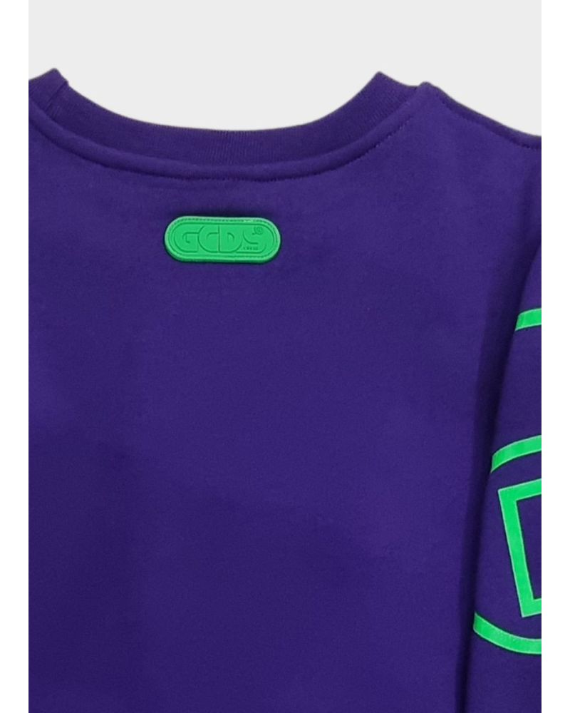 Felpa GCDS Bambini e ragazzi Viola - Autunno/Inverno