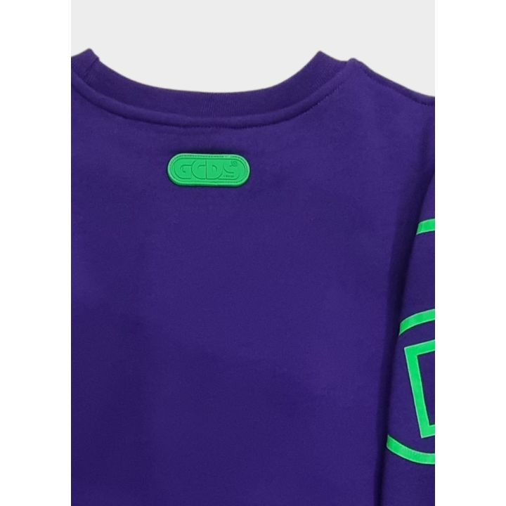 Felpa GCDS Bambini e ragazzi Viola - Autunno/Inverno