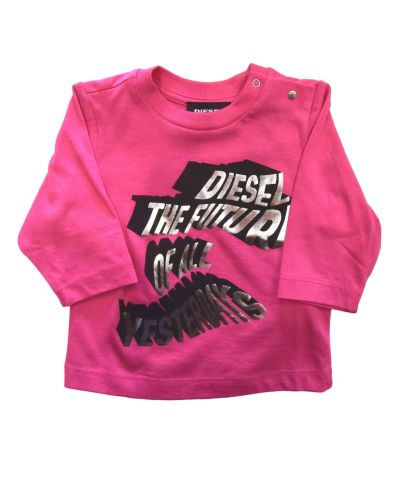 T-shirt Diesel Bimba Fucsia