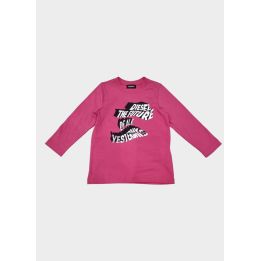 T-shirt Diesel Bimba Fucsia
