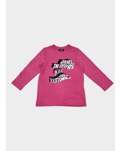 T-shirt Diesel Bimba Fucsia