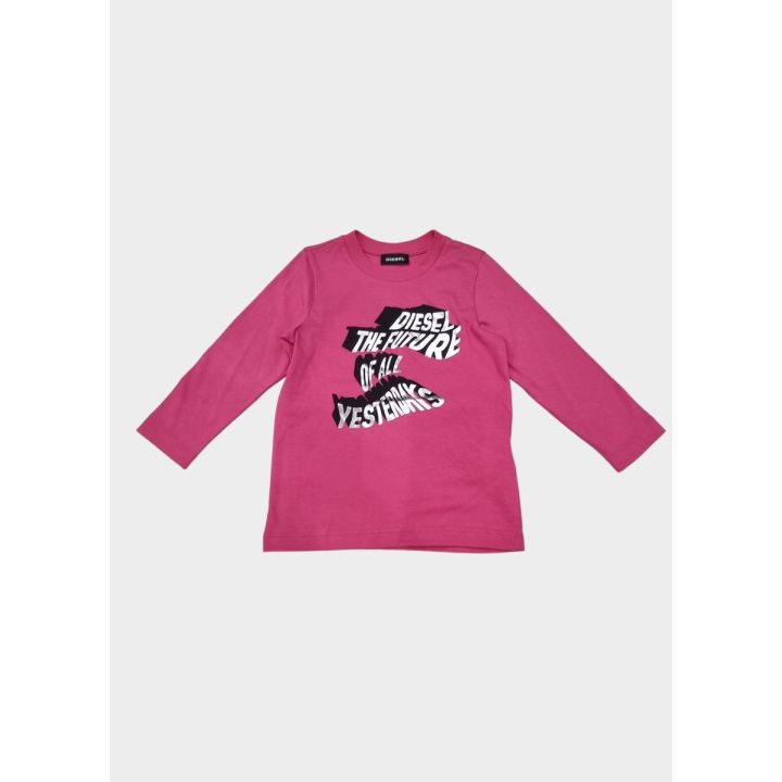 T-shirt Diesel Bimba Fucsia
