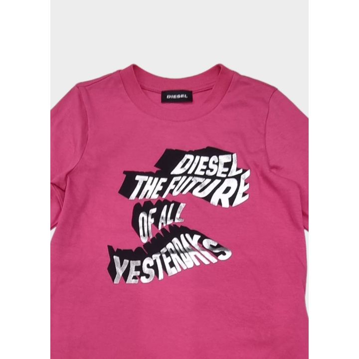 T-shirt Diesel Fucsia Bimba | Tamaiti
