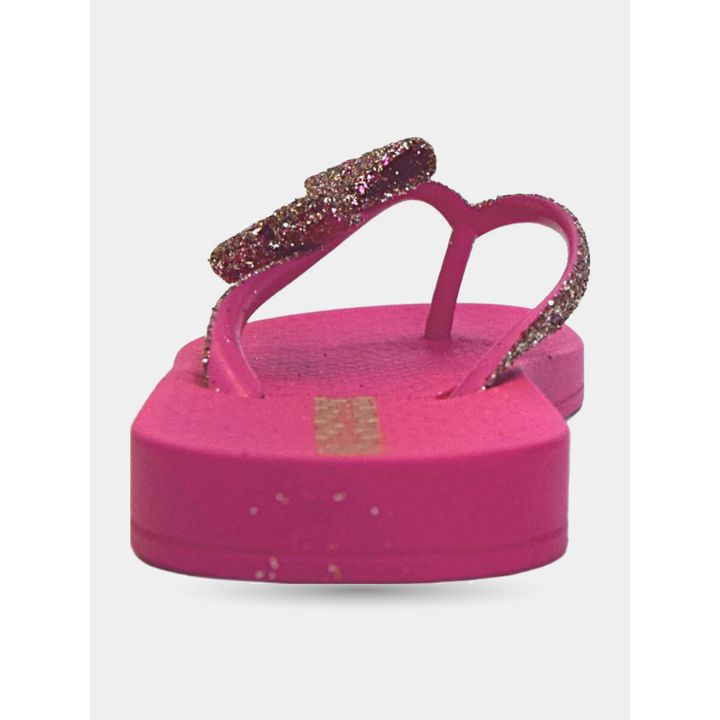 Tallone della ciabatta Ipanema rosa con la suola alta anatomica