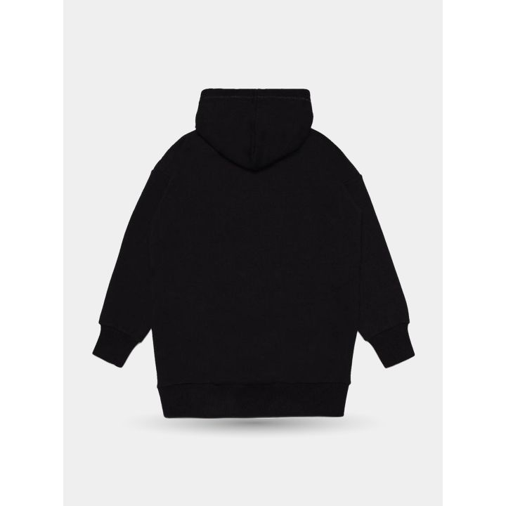 Retro dell'abito felpa Diesel nero con cappuccio