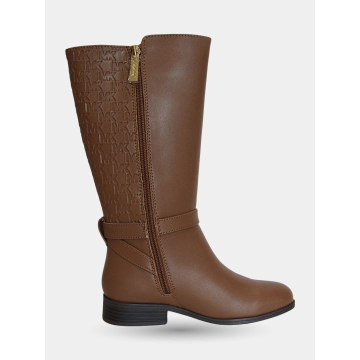 Stivale Michael Kors marrone dal lato interno con zip lunga