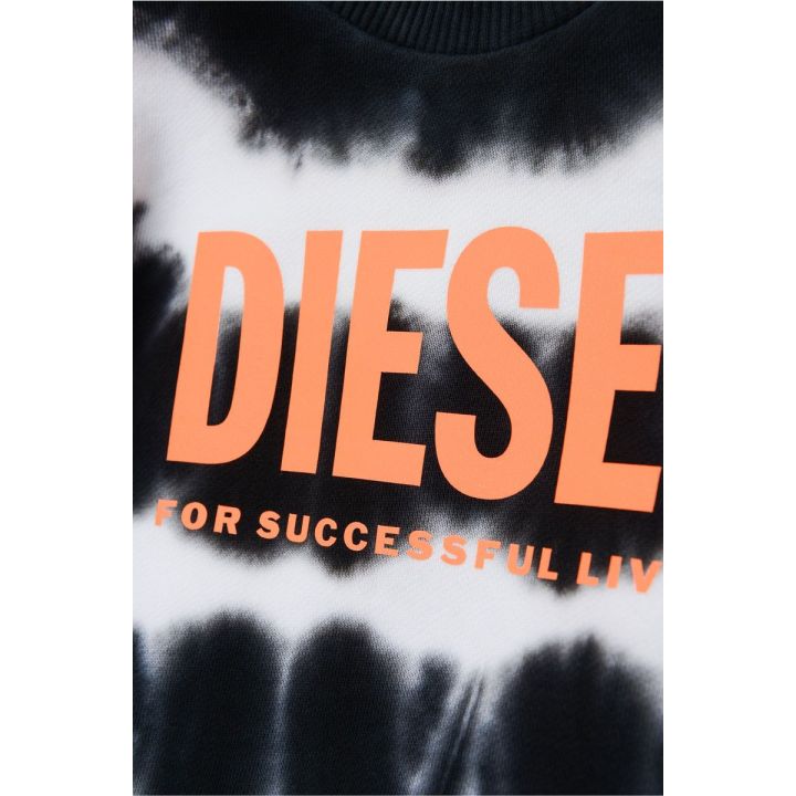 Felpa Diesel Verde Bimbo | Tamaiti