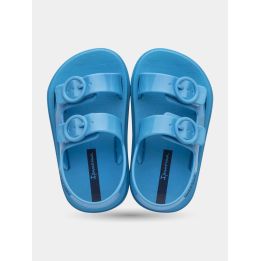 Ciabatte Ipanema bambino blu con due fibbie viste dall'alto