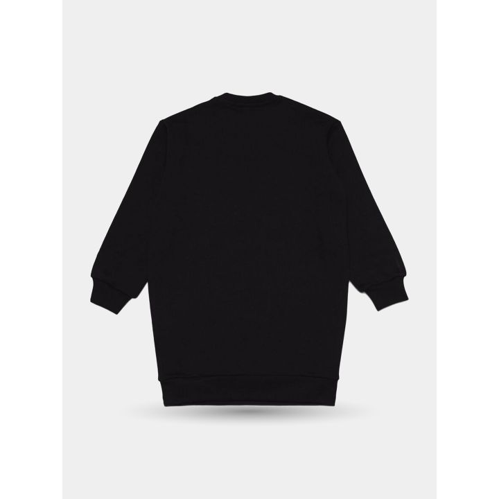 Retro dell'abito felpa Diesel nero tinta unita