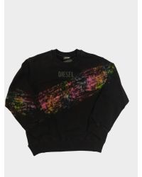 Felpa Diesel Bambini e ragazzi Nero