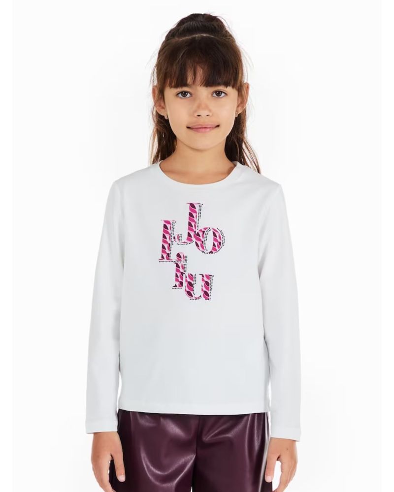 T-shirt Liu Jo Bambine e ragazze Bianco