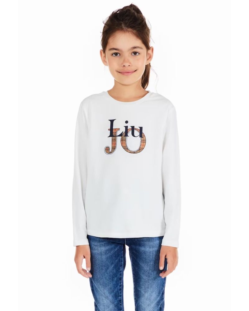 T-shirt Liu Jo Bambine e ragazze Bianco