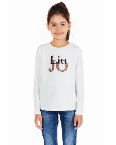 T-shirt Liu Jo Bambine e ragazze Bianco
