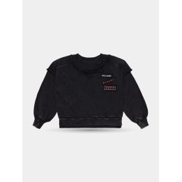 Felpa Diesel grigio scuro da ragazzo vista frontale con patch
